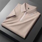 Laurent Cotton Silk Polo Shirt