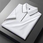 Laurent Cotton Silk Polo Shirt