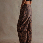 Leilani Monroe | Leopard Print Barrel Jeans For Women