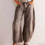 Leilani Monroe | Leopard Print Barrel Jeans For Women