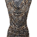 Ruched Cowl Neck Tank Tops - Nadorine (Us Only)