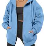 Nadorine Women's Oversized Zip Up Hoodies
