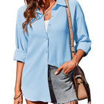 Nadorine Long Sleeve Blouses Casual Tops