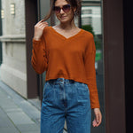 Nadorine Women Long Sleeve Tops Waffle Knit Shirts