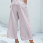 Nadorine Cotton Linen Pants Wide Leg Long Palazzo Pants
