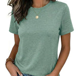 Casual Summer Basic Crewneck Tee (US Only)