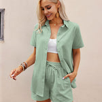 Nadorine 2 Piece Linen Set Lounge Beach Set