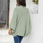 Nadorine Open Front Oversized Batwing Sleeve Knit Cardigan