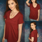 Nadorine Women's Chest Pocket T Shirt Blouses Tops