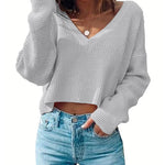 Nadorine Women Long Sleeve Tops Waffle Knit Shirts