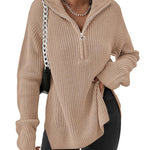 Nadorine Long Sleeve Oversized Knit Sweater Tops