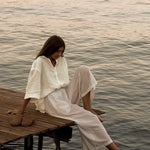 Nadorine 3/4 Sleeve Shirts Button Down Beach Cover Up