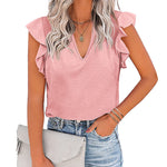 Shirts Short Sleeve Loose T Shirt Blouses - Nadorine (Us Only)
