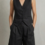 Gemma Paterson | Tailored Linen-Look Vest & Short Set For Women