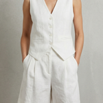 Gemma Paterson | Tailored Linen-Look Vest & Short Set For Women