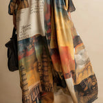 Loose and stylish urban-style printed maxi dress