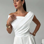 Amélie Rousseau | Draped Elegance Top For Women