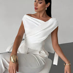 Amélie Rousseau | Draped Elegance Top For Women
