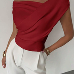 Amélie Rousseau | Draped Elegance Top For Women
