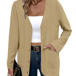 Zeagoo Women's V Neck Button Long Cardigan Sweater
