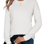 Nadorine Sweaters for Women Fall Outfits Long Sleeve Knit Pullover Tops