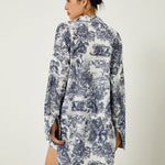 Grace Holloway | Blue Toile 3-Piece Printed Set For Women