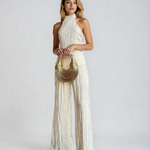 Imogen Rafferty | Pleated Halter Two-Piece Set For Women
