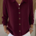 Josephine | Button Front Collared Cardigan