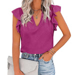 Shirts Short Sleeve Loose T Shirt Blouses - Nadorine (Us Only)