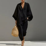 Marina | Casual Two-Piece Set with V-Neck for Women