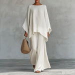 Christine | Two-Piece Set with Long Sleeves and Wide-Leg Pants