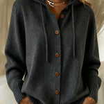 Brenda | Cozy Button Cardigan Hoodie