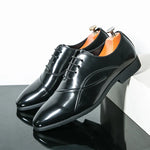 Men's High-Shine Oxford Dress Shoes | Refined Formal Style