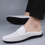 Men's Breathable Leather Walking Shoes | Comfortable Summer Casual Footwear
