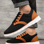 Men's Canvas Leather Sneakers | Lightweight Everyday Fit