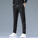 Men's Cotton Blend Slim Fit Trousers | Refined Day-to-Night Comfort
