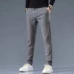 Men's Cotton Blend Slim Fit Trousers | Refined Day-to-Night Comfort