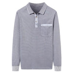 Men's Cotton Long Sleeve Polo Shirt | Premium Breathable Comfort Design