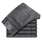 Men's Cotton Stretch Denim Jeans | Lightweight Tailored Summer Fit