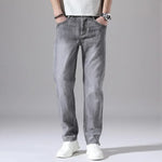 Men's Cotton Stretch Denim Jeans | Lightweight Tailored Summer Fit