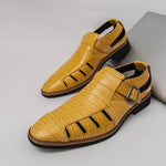 Men's Leather Gladiator Sandals | Structured Summer Fit