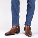 Men's Leather Harness Boots | Rugged Everyday Fit