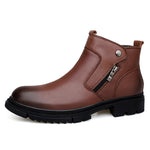 Men's Leather Side-Zip Boots | Structured Everyday Fit