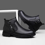 Men's Leather Side-Zip Boots | Structured Everyday Fit