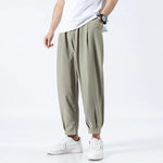 Men's Ice Silk Ankle-Length Pants | Lightweight Breathable Comfort Fit