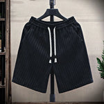 Men's Knit Zebra Print Shorts | Lightweight Breathable Summer Style