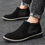 Men's Leather Chelsea Ankle Boots | Sleek Winter Formal Design