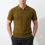 Men's Lightweight Knit Polo Shirt | Classic England-Inspired Summer Style