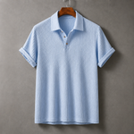 Men's Lightweight Waffle-Knit Polo Shirt | Classic Everyday Comfort Fit