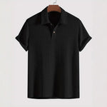 Men's Lightweight Waffle-Knit Polo Shirt | Classic Everyday Comfort Fit